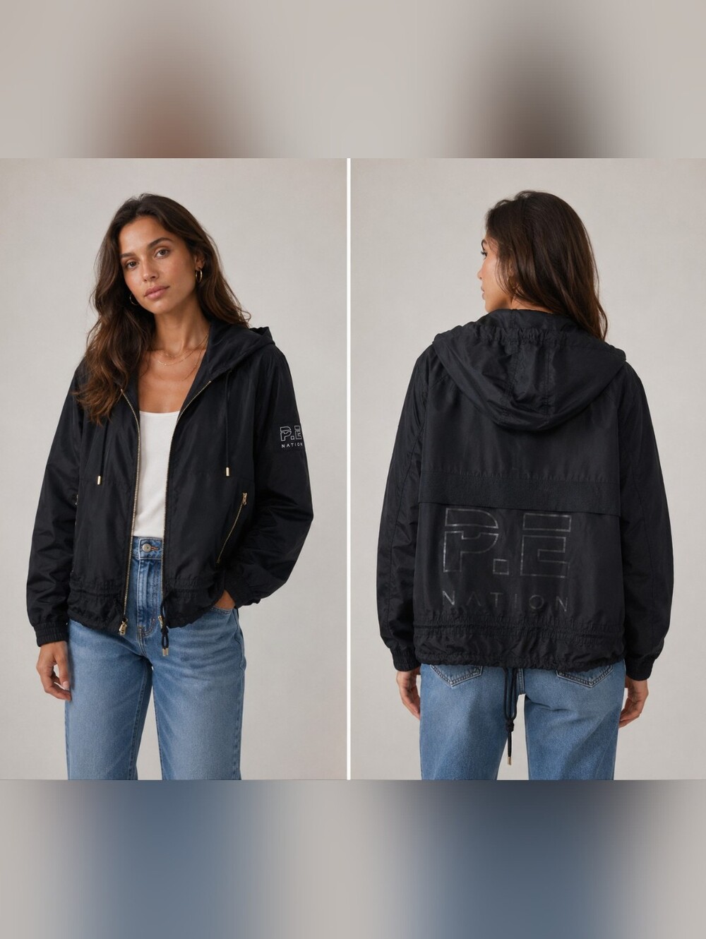 P.E NATION BLACK MAN DOWN JACKET